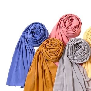Solid color Jersey like material - Elastic Hijab head scarves